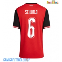 Camisa de time de futebol Áustria Nicolas Seiwald #6 Replicas 1º Equipamento Feminina Mundo 2026 Manga Curta